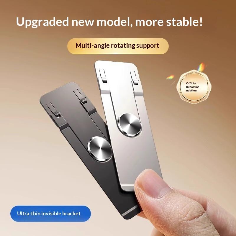 Premium Ultra-tynd Mobiltelefonholder 360° Roterende Universel Tablet-holder Selvklæbende Foldbar Telefonstøtte Bord