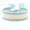Ethnic Style Woven Bracelet with Embroidered Tassels - D Family DIY Promotion Wristband