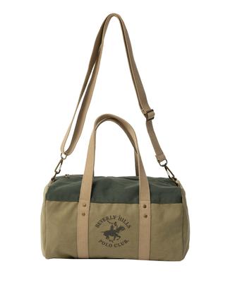 BEVERLY HILLS POLO CLUB Logo marki Beverly Hills Polo Club z nadrukiem konika BHPC Torba dwurzędowa na ramię torba typu tote z odpinanym paskiem na ramię, około