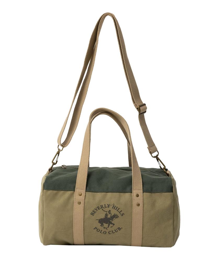 BEVERLY HILLS POLO CLUB Logo marki Beverly Hills Polo Club z nadrukiem konika BHPC Torba dwurzędowa na ramię torba typu tote z odpinanym paskiem na ramię, około