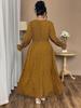 European Style Plus Size Women's Polka Dot Long Sleeve Dress 2025