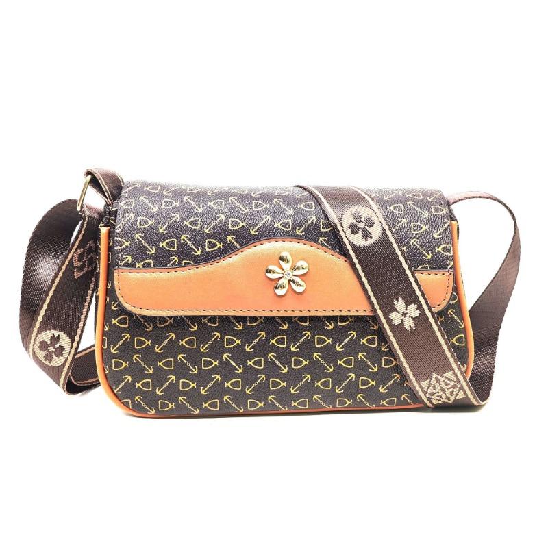 New Fashion Trend Mom Ladies Oblique Span Bag Soft Leather Cover Mobile Phone Change Bag Female