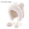 Wool Ear Protection Hat Warm Fluffy Bucket Hat Cute Winter Plush Hat  Women