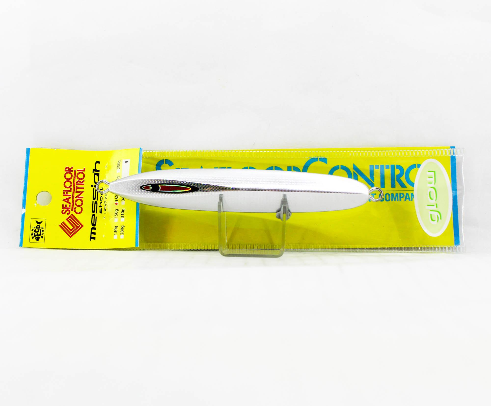 

Seafloor Control Metal Jig Messiah Short 180 grams Pearl Zebra Glow (5129)