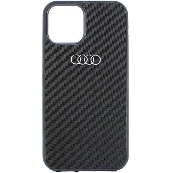 Audi Kohlefaser iPhone 12/12 Pro 6.1 Schwarz/Black Hartschale Au-Tpupcip12P-R8/D2-Bk