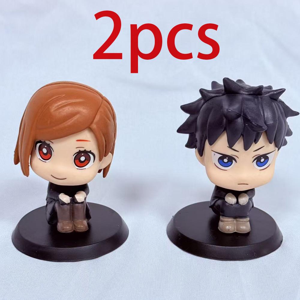 1-5pcsOriginal Jujutsu Kaisen Anime Figure Look Up Kkotsu Yuta Geto Suguru Anime Figure Q Version Cute Model Toys