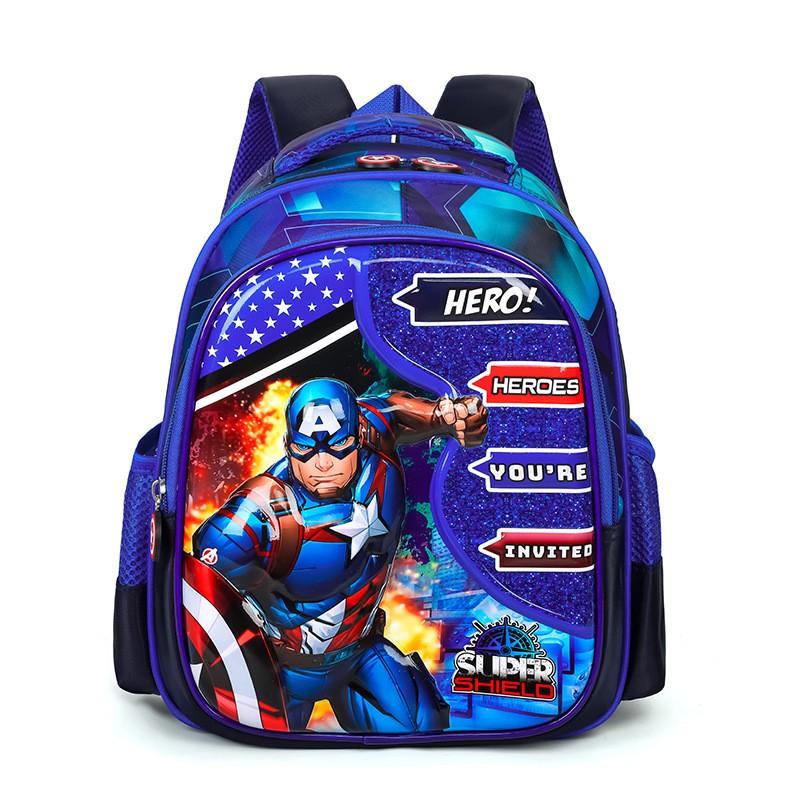 Zaino per Bambini Scuola Materna 2-5 Anni Spiderman Cartone Animato Zainetto Scolastico Con Spallacci Imbottiti Leggero Nylon