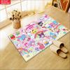 Kawaii Cute Cartoon Characters Doormat,2DPrint Non-slip Floor Mat, Entrance Rug for Bathroom Living Room Kitchen Home Decor Gift