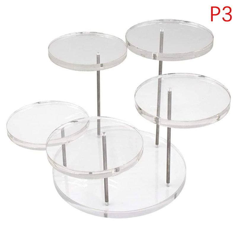 3/5/12 Tray Cupcake Stand Acrylic Display Stand For Jewelry/Cupcake Dessert Rack Wedding Birthday Party Suitable For Small Items