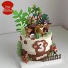 Boar Bear Cake Topper Set for Children's Day Birthday Celebrations