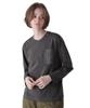 AVIREX L/S FADE WASH MA-1 POCKET women's S 410 charcoal 783-4230605