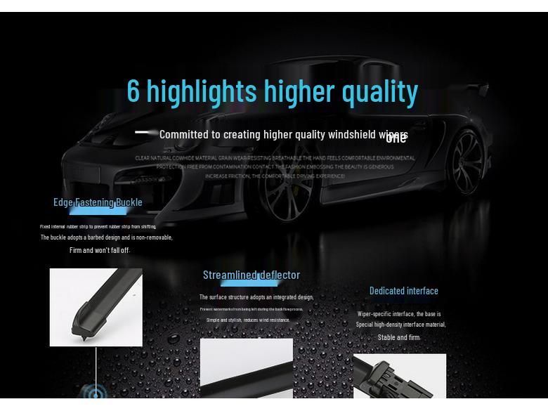 Volvo RHD XC60/XC90/V40/V60/S40 Front Boneless Wiper Blade