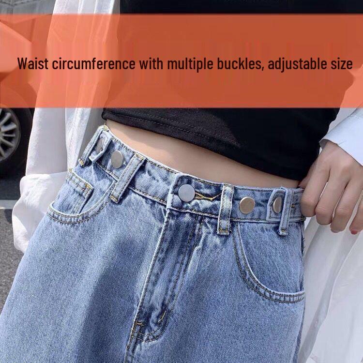 Women's High Waist Fleece-Lined Wide-Leg Jeans, Plus Size, Winter 2025, Slimming Straight-Leg, Floor-Length.