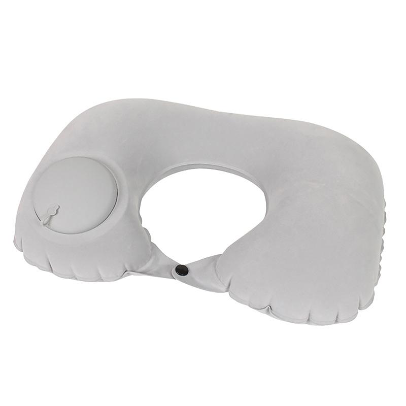 U-Shaped Inflatable Travel Pillow Portable Air Pillow Neck Support Cushion Comfortable Sleeping Pillow Press To Inflate Pillow