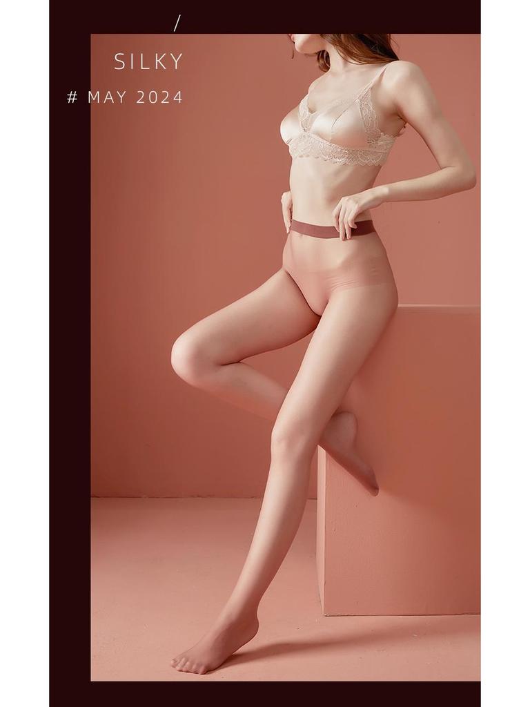 ZSJ-2431 Ultra-Thin Transparent Velvet Seamless Pantyhose for Women