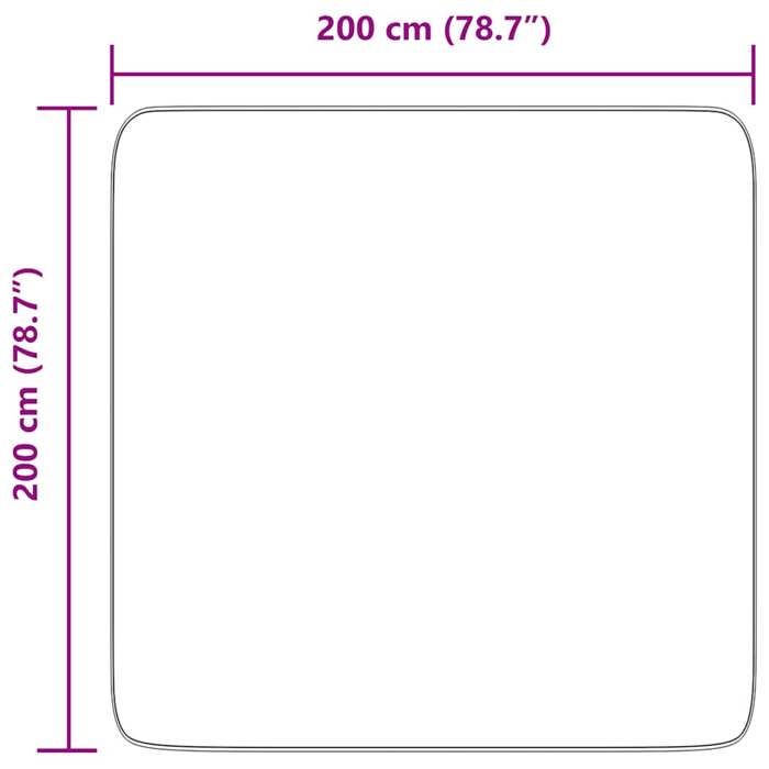 VidaXL Tapis shaggy à poils longs bleu marine 200x200 cm polyester, tapis, tapis de chambre, tapis moderne, tapis de salon, 4102883