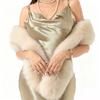 180cm Imitation Mink Fur Long Scarf Winter Warm Thickened Faux Fur Plush Wrap Shawl Women Fashion Vintage Scarves Outdoor