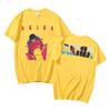 90s Action Sci-fi Anime Akira Double Sided Graphic Print Tshirt Unisex Women Fashion Streetwear Oversize Hip Hop Tees Short Sleeve