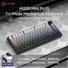 AJAZZ AK820/Pro Wireless Mechanical Keyboard Bluetooth 5.1 2.4G USB-C Wired Swappable RGB Gaming Keyboard Gasket Mount with