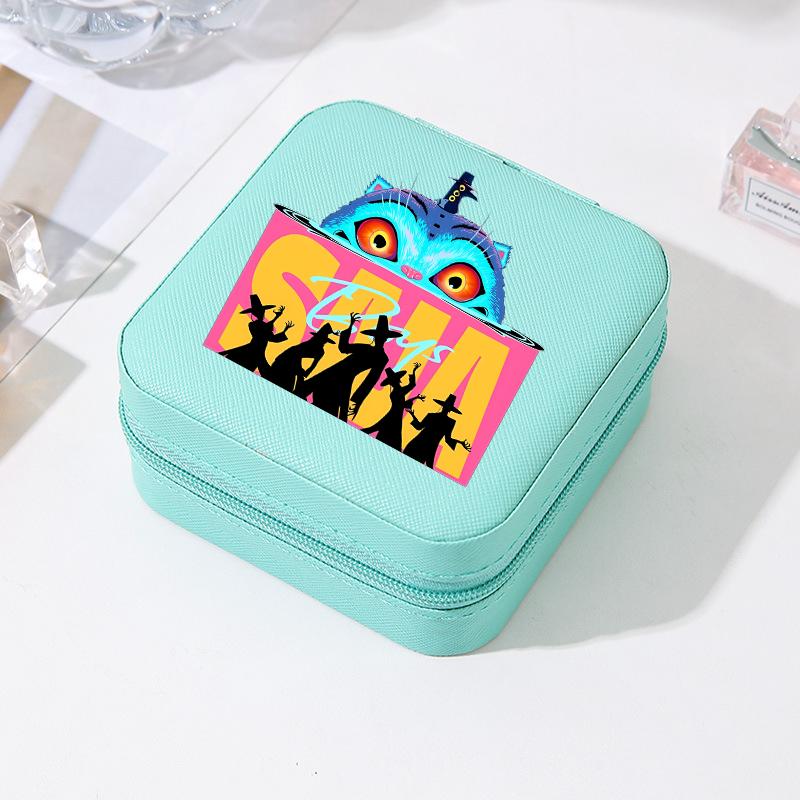 Kpop Demon Hunters Travel Portable Jewelry Storage Box Organizer Jewelry Case Earrings Necklace Ring Jewelry Boxes Birthday Gift