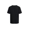 Under Armour Campus Letter Logo Print Round Neck Pullover Short Sleeve T-Shirt Women Tops Black 1387193-001