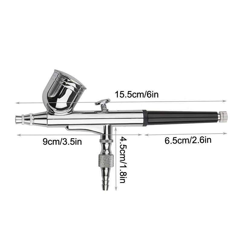 Professionelle Double-Action-Airbrush Bd-130 mit montierten 0,3-mm-Düsen und -Nadeln