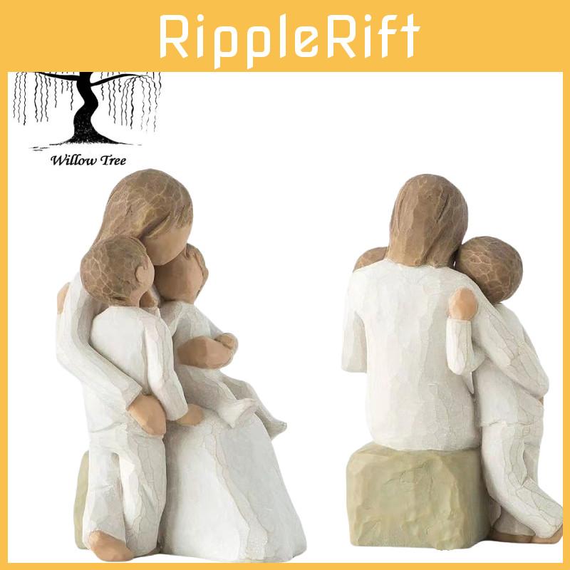 Figurka Wierzby Cichej Matka Trzymająca Dziecko Ozdoby Domowe Biurko Prezent 13cm