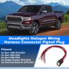 X Autohaux No.GM2502469 Headlights Halogen Wiring Harness Connector for Ram 1500 19-21