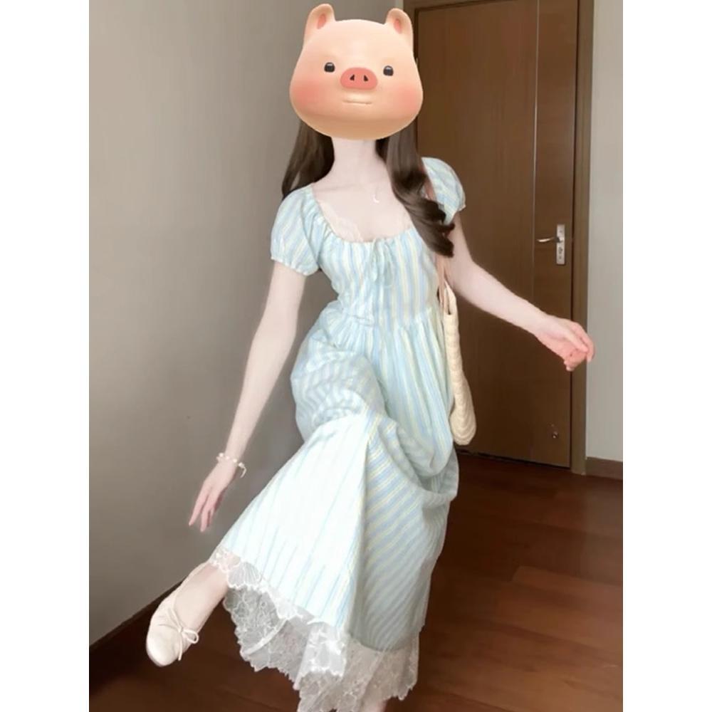 

Элегантное полосатое платье для похудения для женщин – Весенняя мода высокого класса L (100-110 jin)