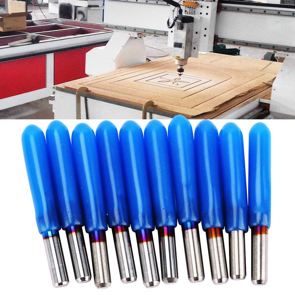 10pcs 3.175 Premium Quality Tungsten Steel PCB Engraving Bit CNC Router Tool (20 Degrees *0.2)