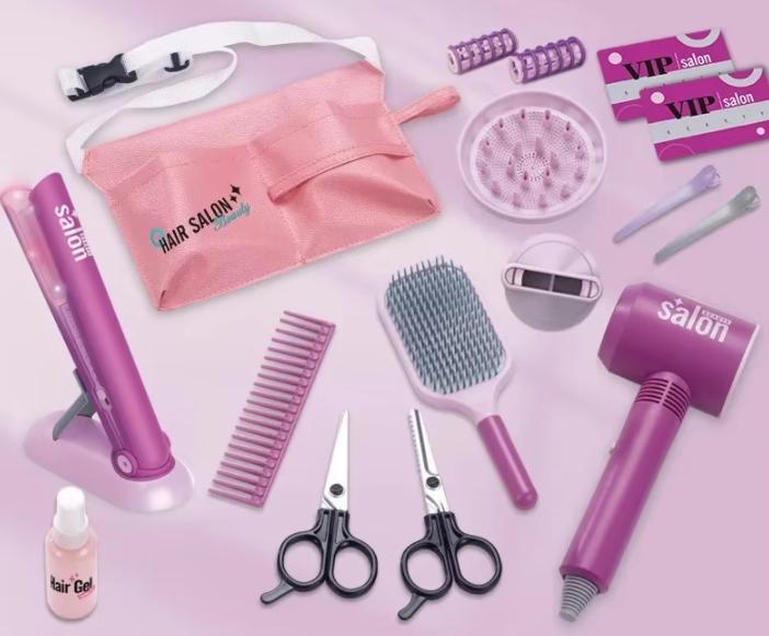 

Kids Make Up Toys Simulation Haircut Kit Children s Hair dryer Role Playing Game Educational Toys For Girls Pretend Play Gifts