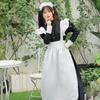 S-4XL Classic Black and White Maid, Gothic Long Women's Boss Maid