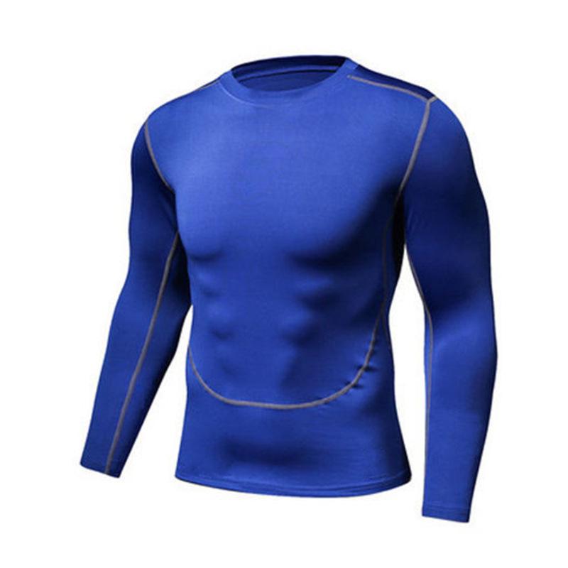 Herren Herbst/Winter Basketball Langarm Fitness Tights - Atmungsaktive, Hochelastische Basisschicht zum Laufen und für Sport
