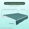 Weibaida Heavy-Duty Wall-Mounted Retractable Aluminum Awning