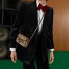 Gucci Horsebit 1955 Messenger Bag With Horsebit Buckle Featuring An Aged Flower Logo Made Of Canvas