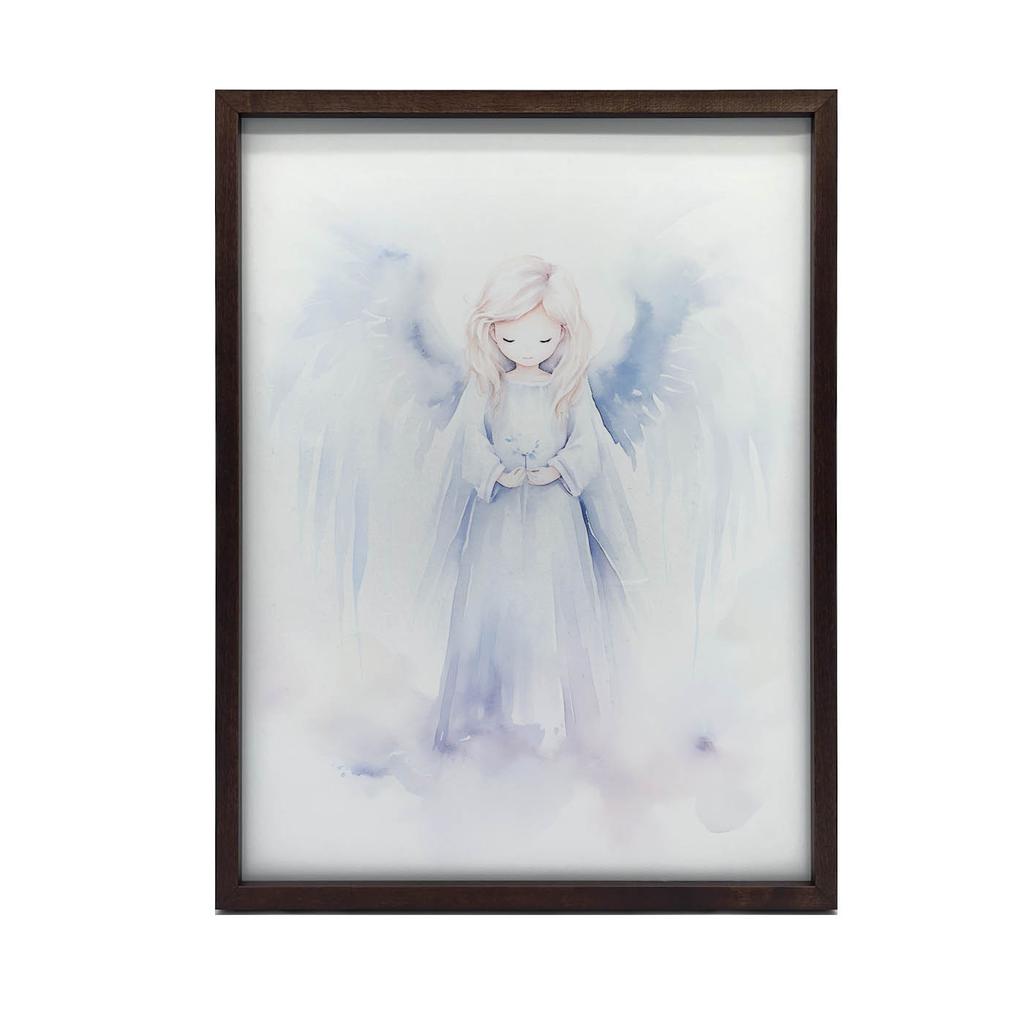 Radość Anioła Radość Anioła, 30X40 Cm, Rama Drewniana Ciemny Brąz, Papier Matowy 230 Gsm