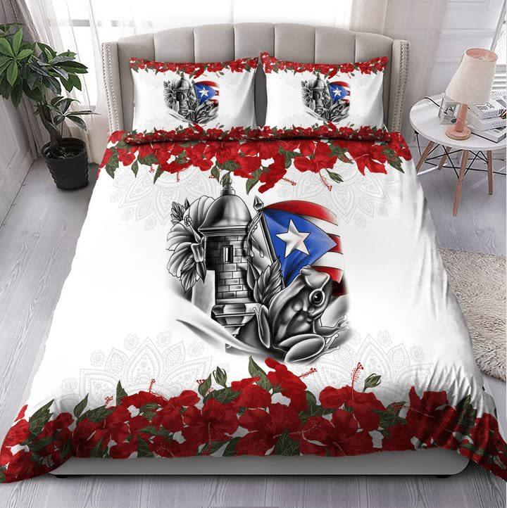 Puerto Rico Decorative Bedding Three-Piece Quilt Cover