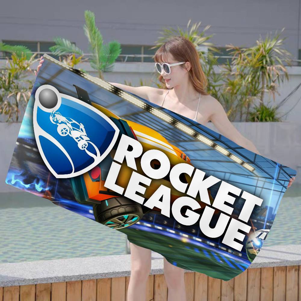 Asciugamano da Spiaggia Rocket League Cartone Animato Carino Estate Bambini Grande Bagno Piscina Asciugamano da Spiaggia Microfibra Assorbente Per Nuoto Viaggio