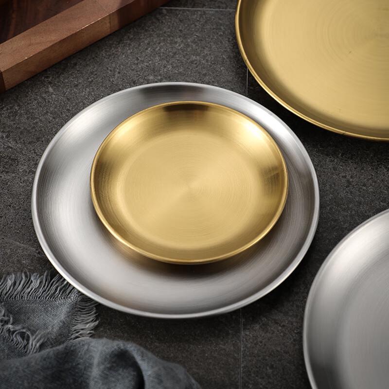 NHZHIW Mirror Stainless Steel Serving Tray