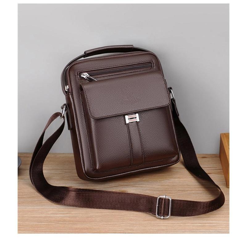 Men's Business Bag One Shoulder Messenger Bag Large Capacity Backpack Men's Messenger Bag Commuter Men's Messenger Shoulder Bag