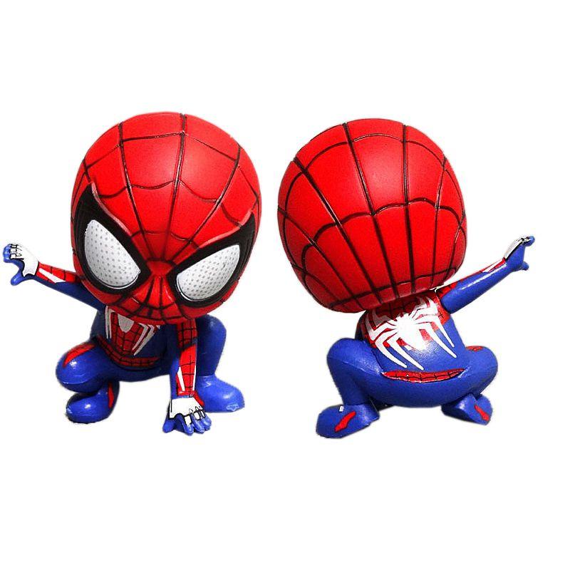 Figure Spiderman Doll Birthday Party Cake Decoration Cartoon Cute Pvc Figure