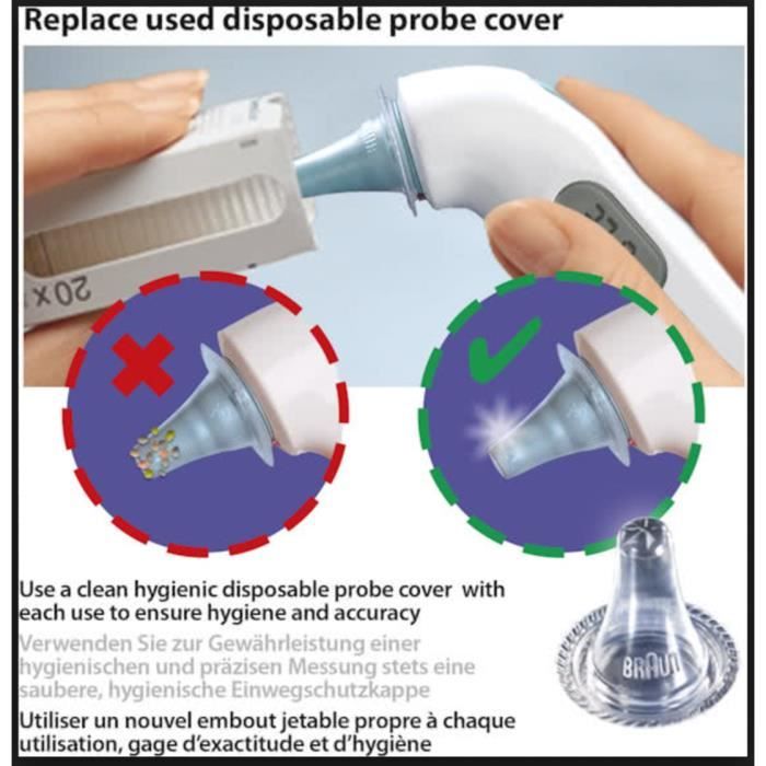 Teploměr Braun IRT3030WE THERMOSCAN 3 - Ušní