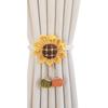 Drape Tieback Holders Curtain Tiebacks Flower Curtain Buckles Rope Decorative Curtain Holdbacks for Office Home Decors