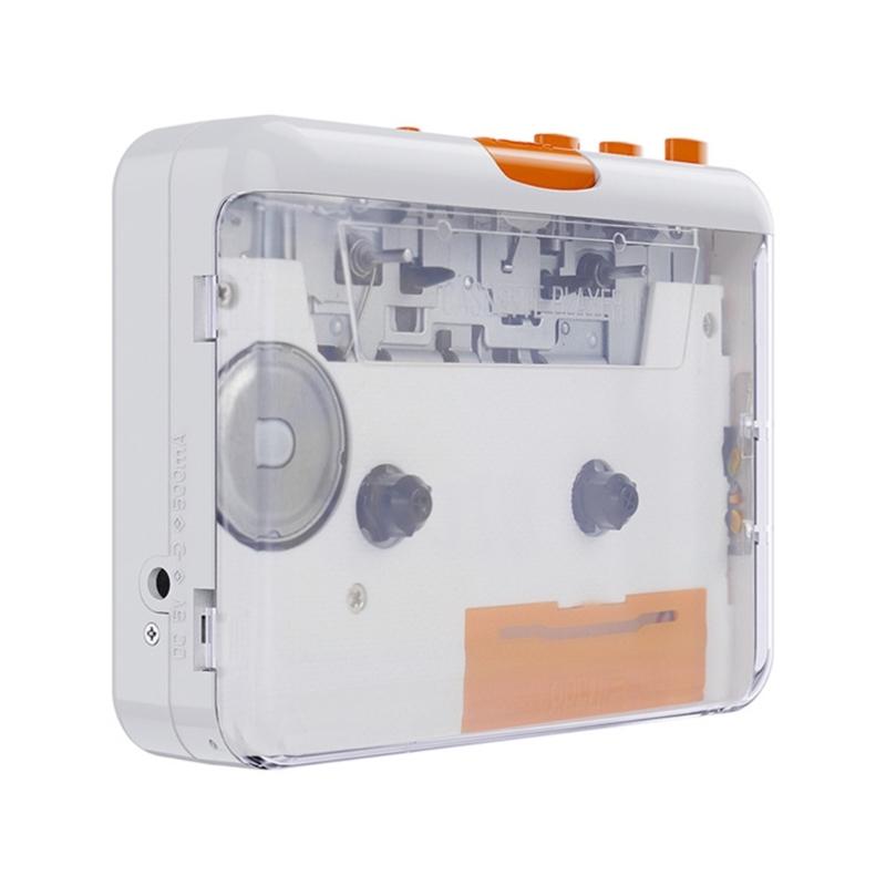 Portable USB Tape Player Convert Cassettes To MP3/CDs USB Cassettes Recorder Compatibility with Laptops and Computers