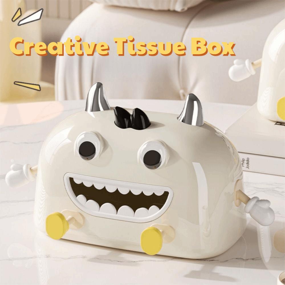 Non-slip Cartoon Tissue Box Cute Napkin Container Cartoon Paper Towel  Dispenser  Bedroom