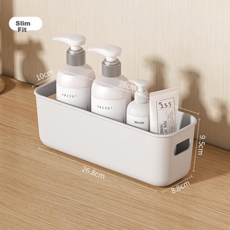 Jiadu Desktop Storage Box, Snack Cosmetics Miscellaneous Storage Basket, Household Kitchen Organizer Box, Wardrobe Storage Basket Container
