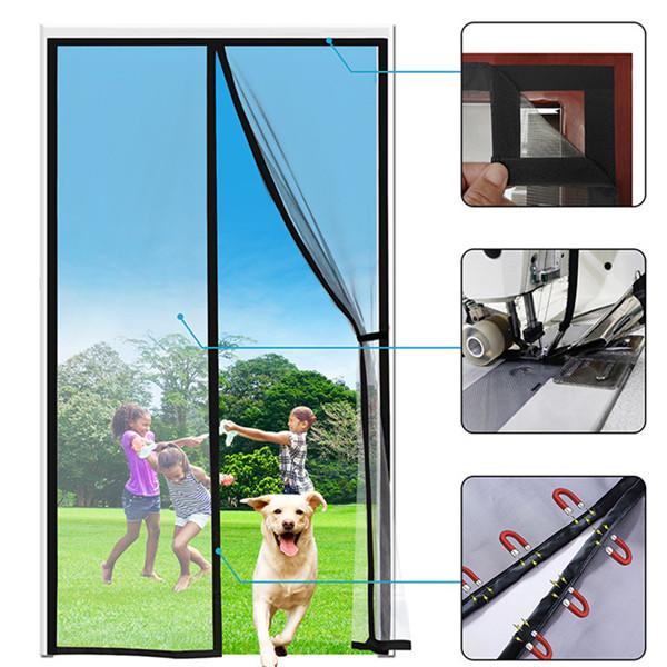 Update Summer Anti-Mosquito Curtain Door Automatic Closing Mosquito Nets for Doors Magnetic Screen Net Sticker Curtain From Mosquitos