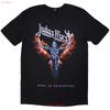 Judas Priest Angel Of Retribution Tracklist Oficiální tričko Pánské vintage Prané Prodyšné Unisex designové oblečení streetwear