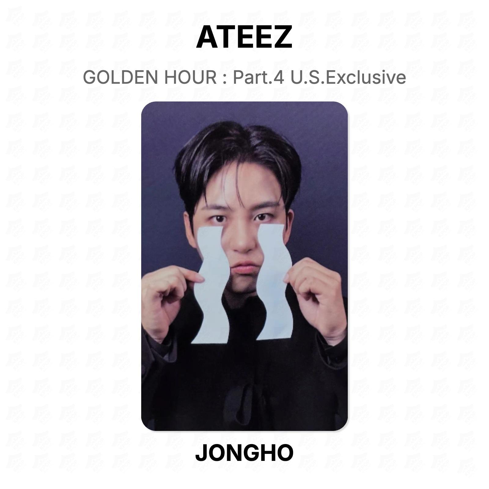 ЗОЛОТОЙ ЧАС ATEEZ : Часть 4 Официальная фотокарточка, эксклюзивная для США JONGHO