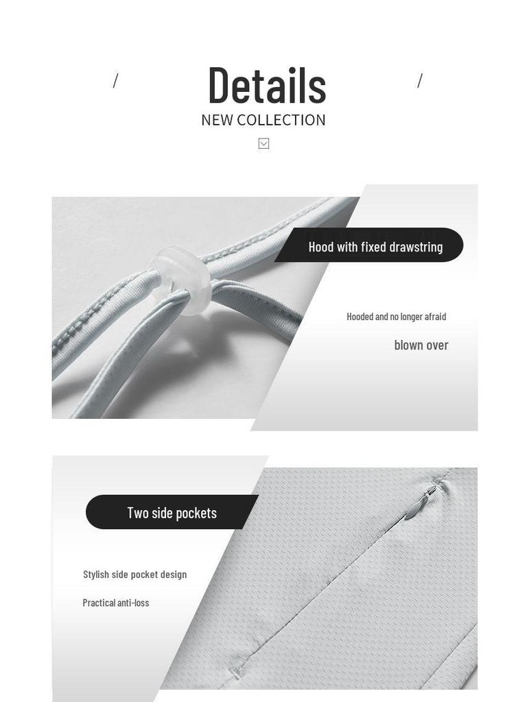 Men's Ultra-Thin Ice Silk Hooded Windbreaker: Breathable Sun Protection Jacket for Summer & Fishing